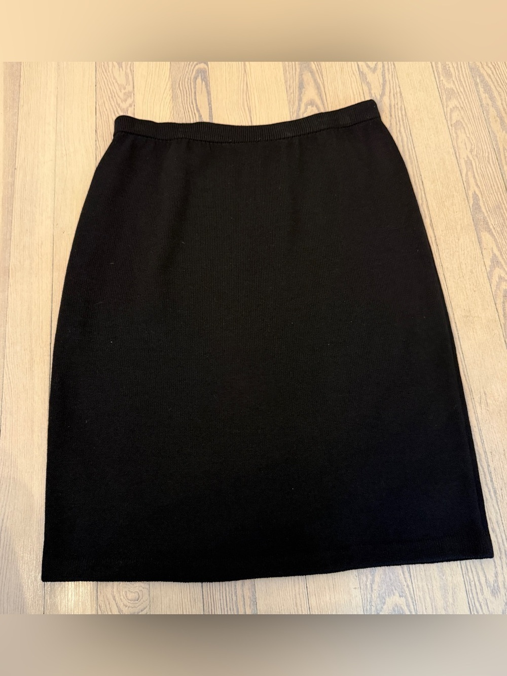 ST. JOHN Women’s Basics Black Santana Knit Pencil Skirt Size 16
